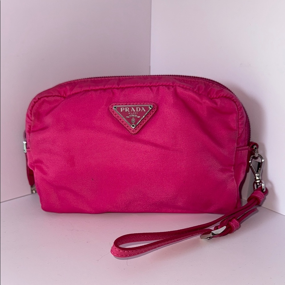 Prada Authentic Pink Clutch/Wristlet